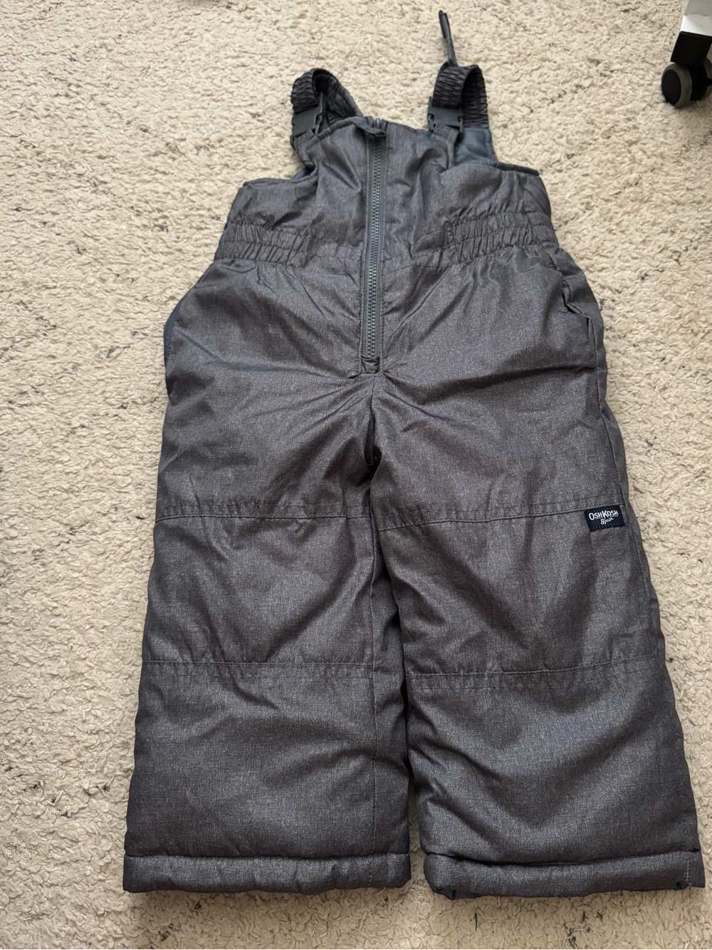 OshKosh B'gosh Gray Kids Snow Overalls - Insulated Bib